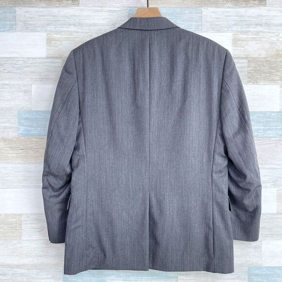 Jos A Bank Signature Wool Suit Gray Herringbone 40S Jacket 36S Pants - Picture 6 of 12
